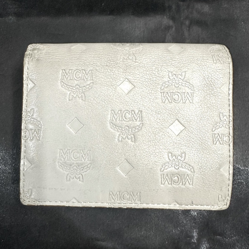 MCM Grey Bifold wallet with coin purse VISETOS ORIGINAL FLAP WALLET EUC​​